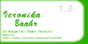 veronika baahr business card